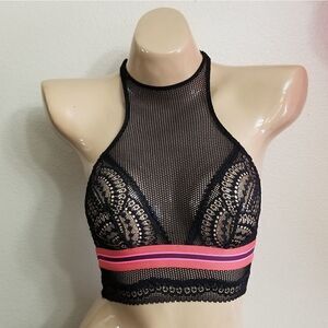 Victoria's Secret Black High Neck Bralette